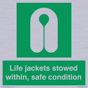 Life jackets stowed within